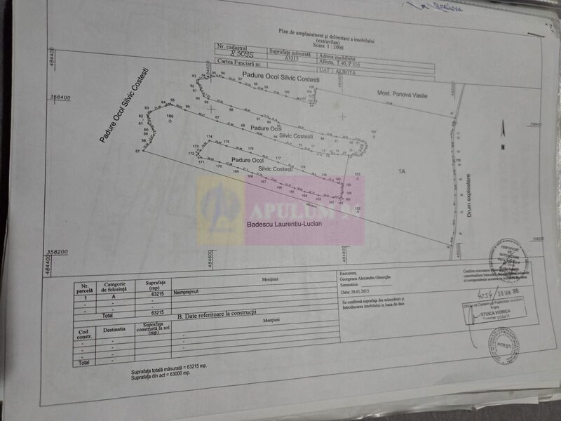 9,4 ha teren langa DEx12 Pitesti | 2,85 €/mp | loturi sau pachet