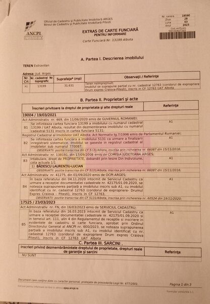 9,4 ha teren langa DEx12 Pitesti | 2,85 €/mp | loturi sau pachet